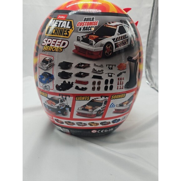 Metal Machines Speed Heroes Red by Zuru 20+ Surprises Build Your Car - Picture 7 of 12